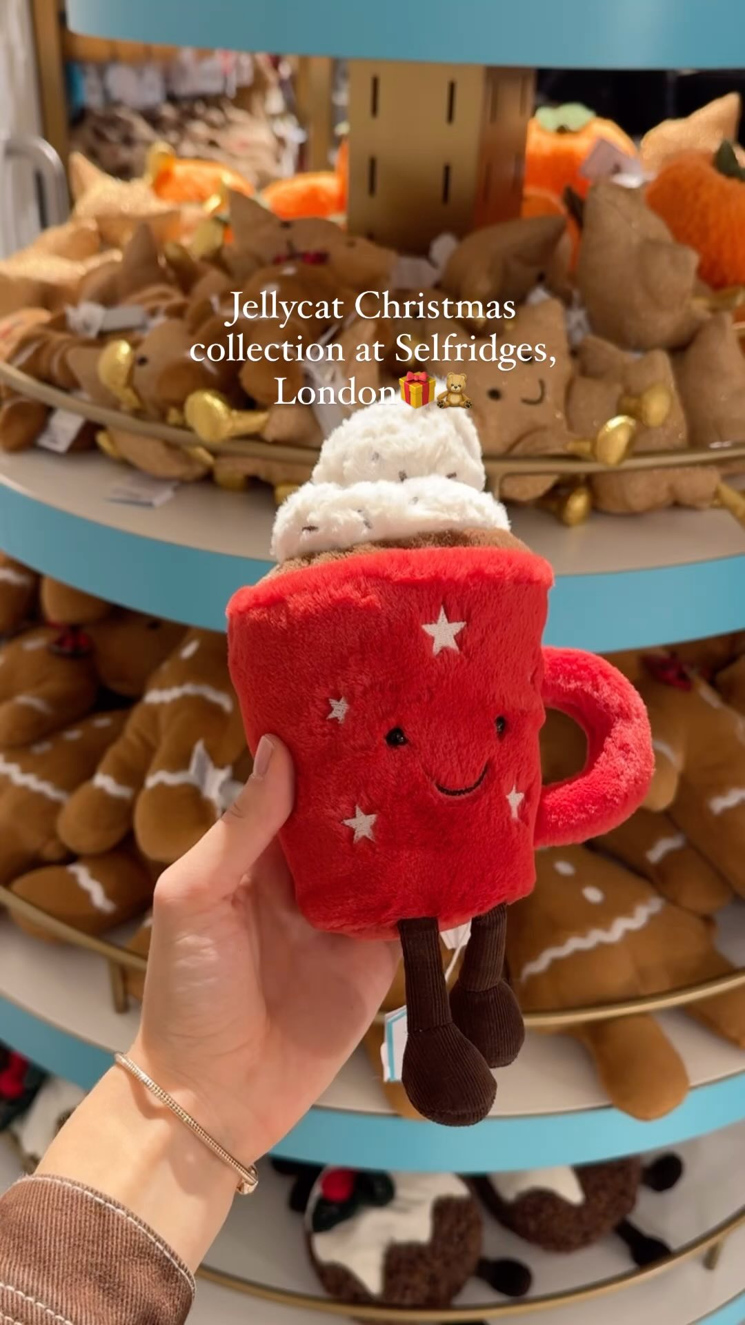 New from Jellycat, the Amuseables Glacy Chocolate Cake has