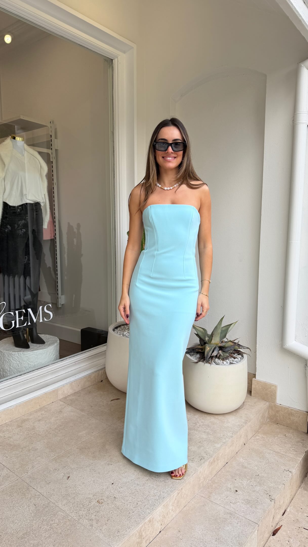 The Bec + Bridge Romee Dress is not here to play around 🦋🩵 Corseted, snatched and crafted from the stretch crepe fabric every Bec + Bridge girl already knows and loves. Renee wears a