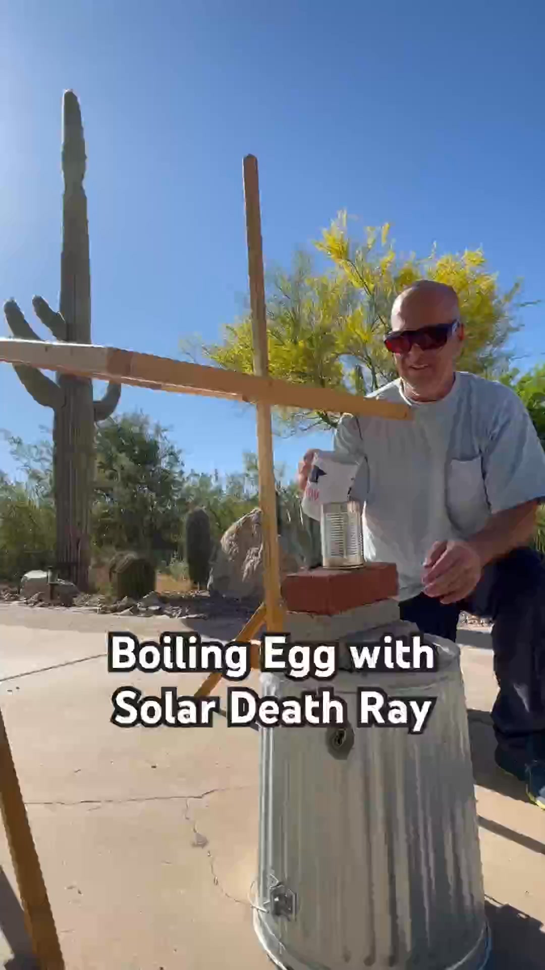 Solar Death Ray boils egg for the apocalypse ASMR #asmr #science ...