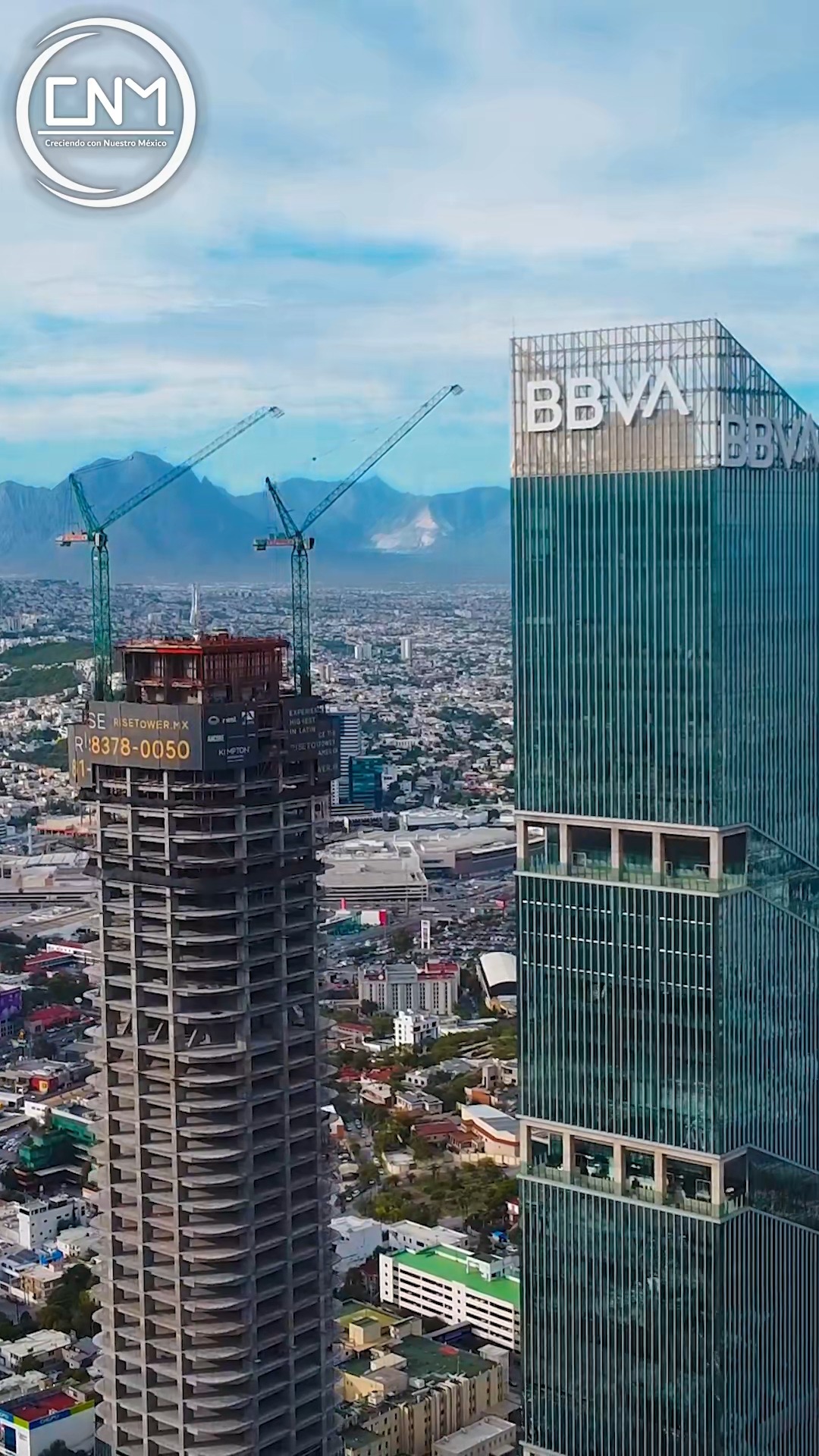 Así se ve la Torre Rise a más de 2 años de construcción #torrerise # ...