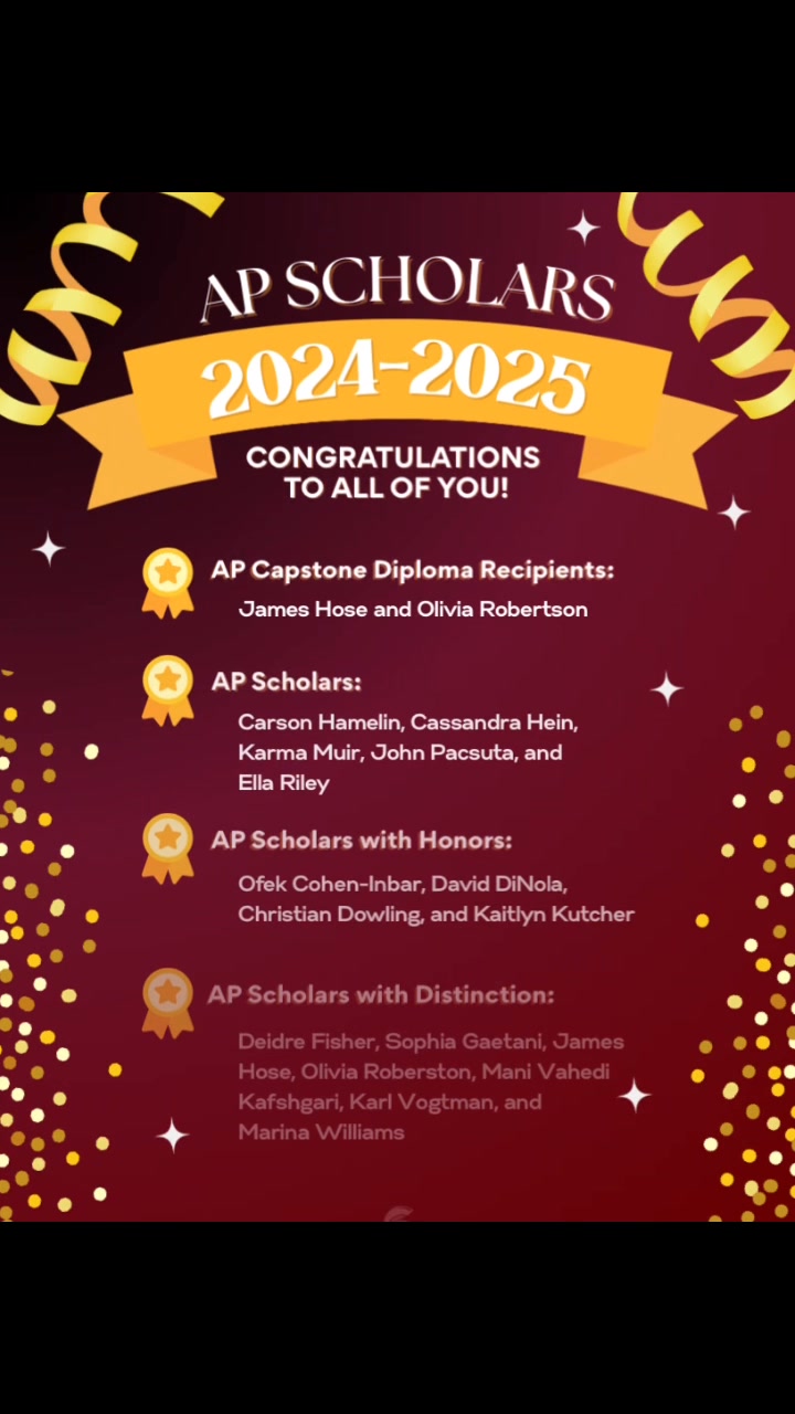 🎉 Congratulations to our 2024-2025 AP Scholars Bishop Walsh School is ...