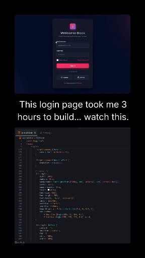 Modern animated login page with HTML, CSS & JavaScript. Perfect for web ...