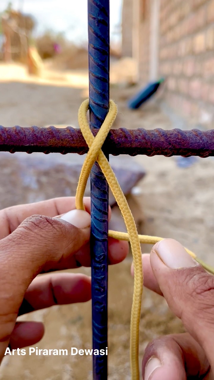 How to tie steel bars. #tricks #life #ideas #useful #howto #diy #rope ...