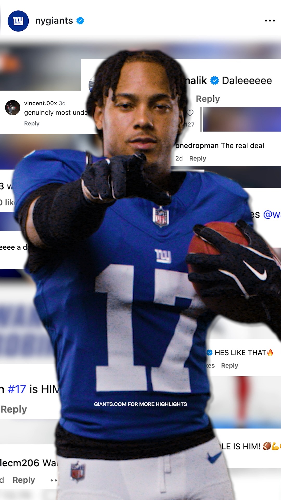 New York Giants - Wan'Dale's been like that 😮‍💨 Send him... | Facebook