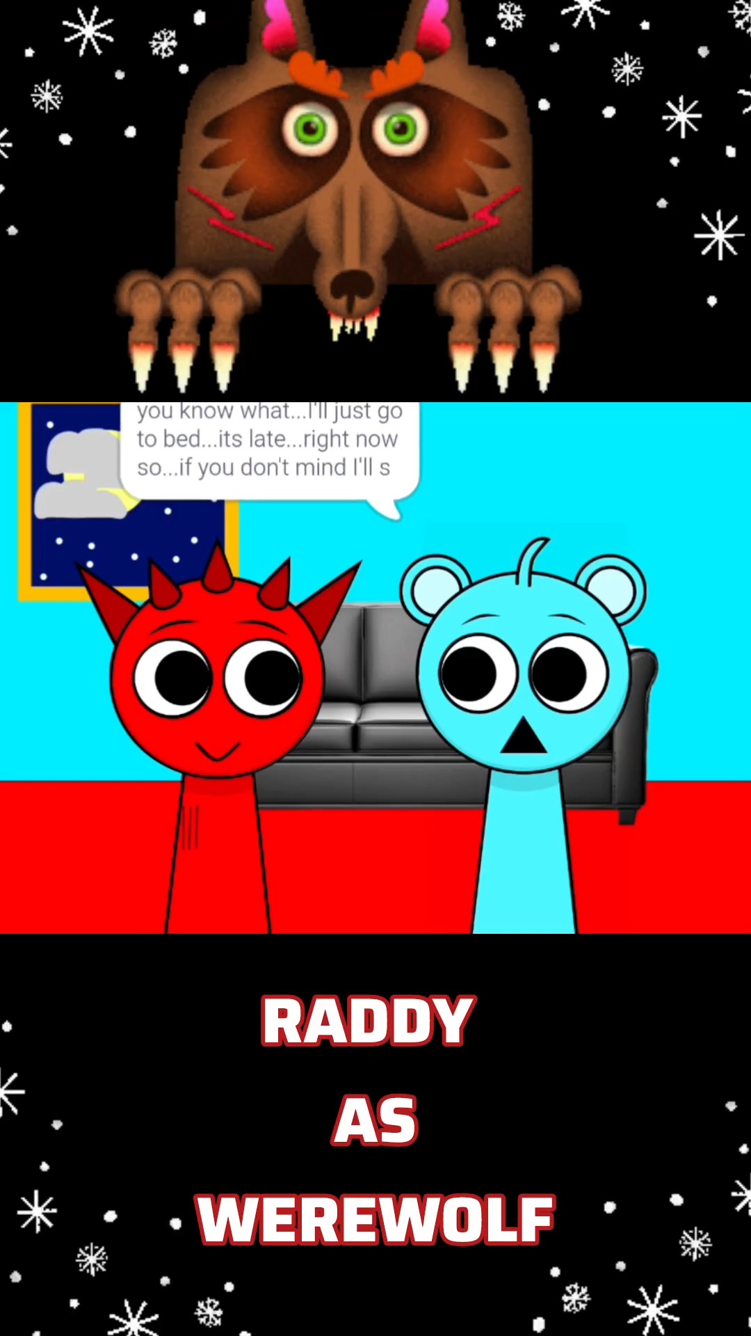 Raddy turns into WereWolf #sprunki #werewolf #animation #memeanimation ...