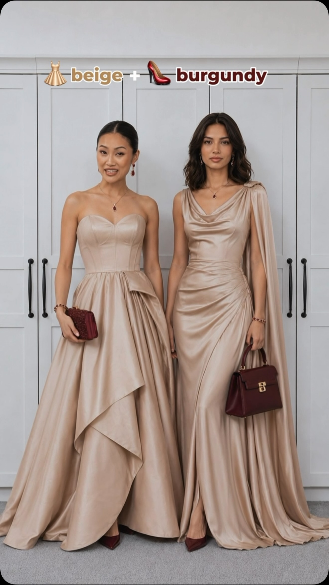Better accessory colors for dresses 🤍 Save this for your next outfit. #dressstyling #colorpairing #accessorystyling #stylingtips #fashiontips