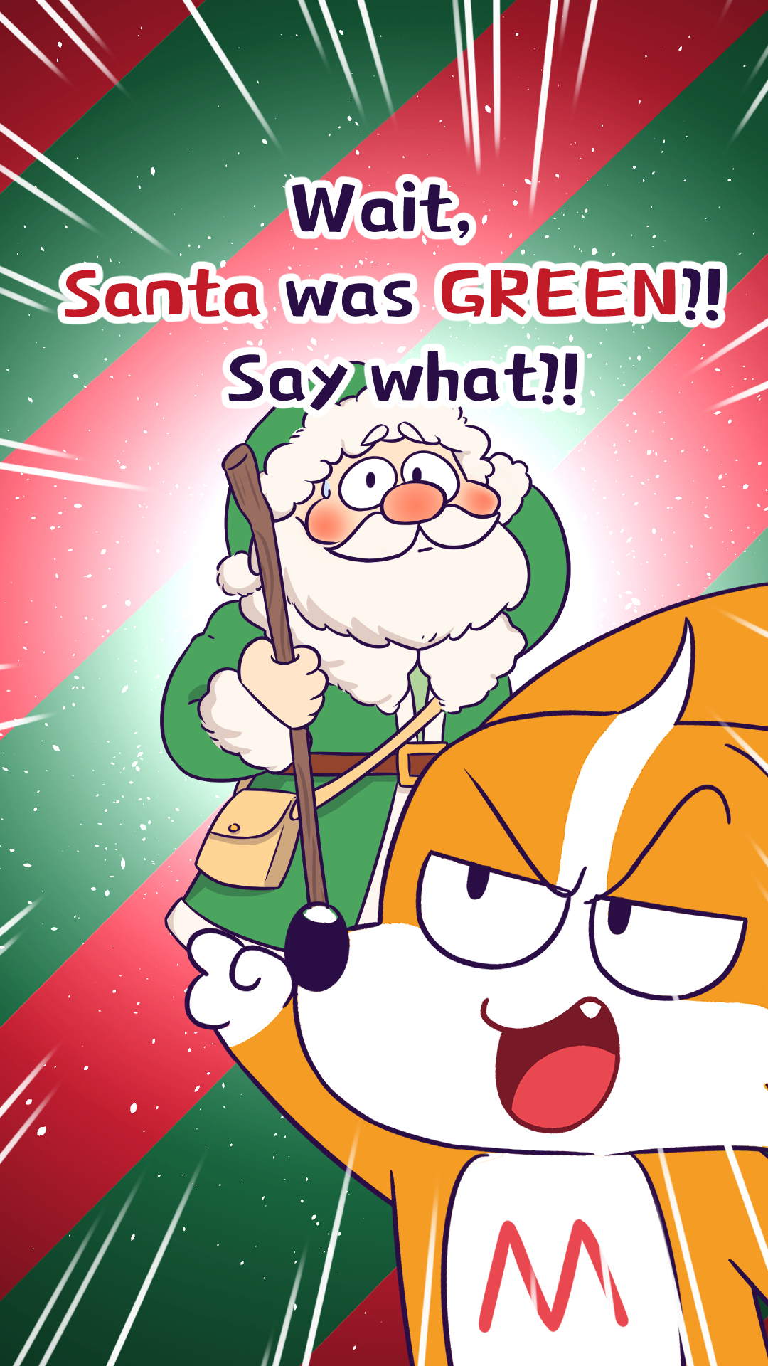 Wait, Santa was GREEN?! Say what?! | Mo and Cococo | Facebook