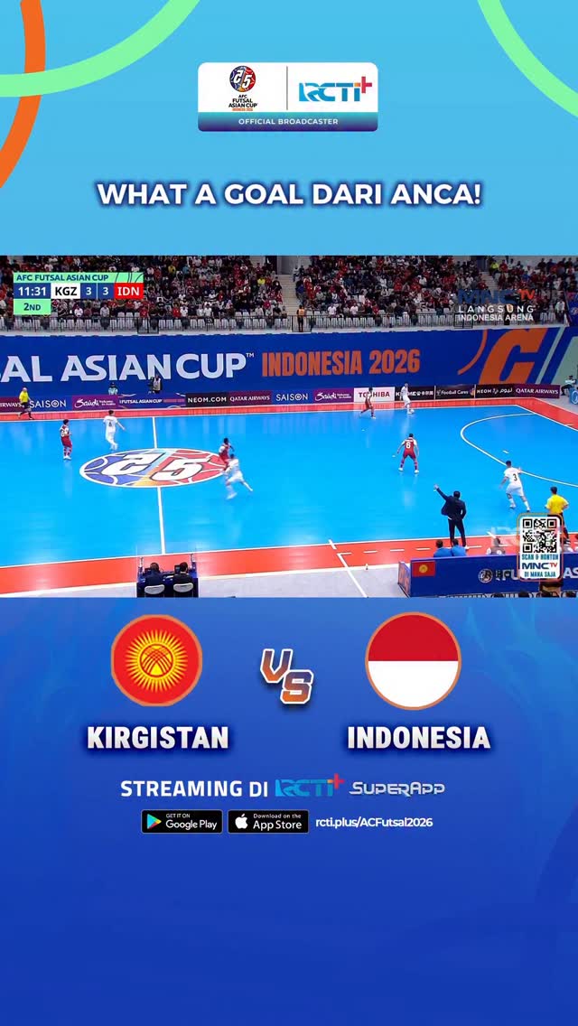Ancaaaaaaa! Cek link rcti.plus/ACFutsal2026 #ACFutsal2026 # ...