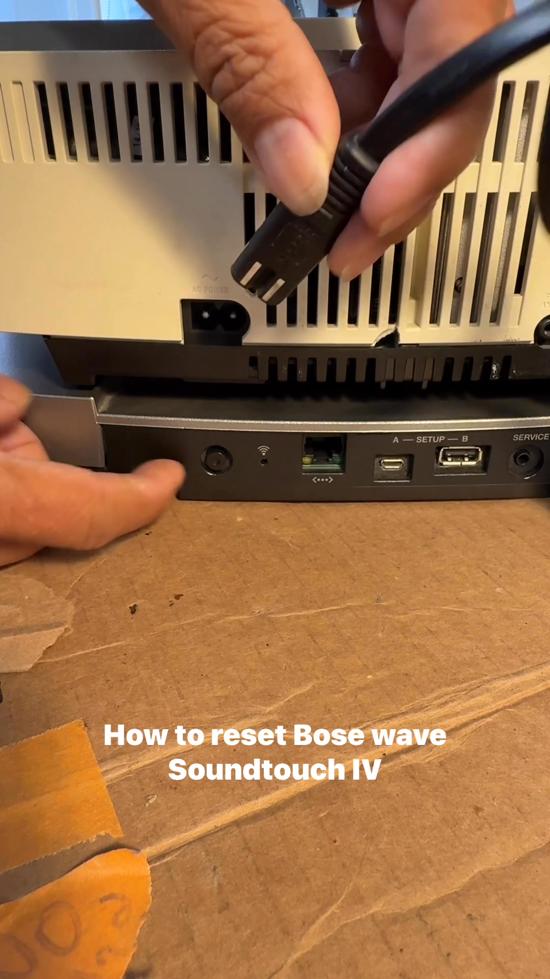 How to reset the Bose Wave SoundTouch Pedestal IV III #BoseWave