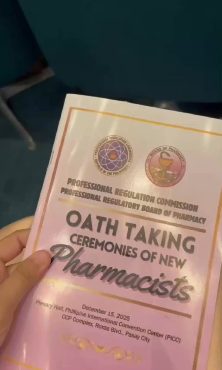 The RPh #oathtakingceremony2025 #pharmacist2025 #RegisteredPharmacist ...