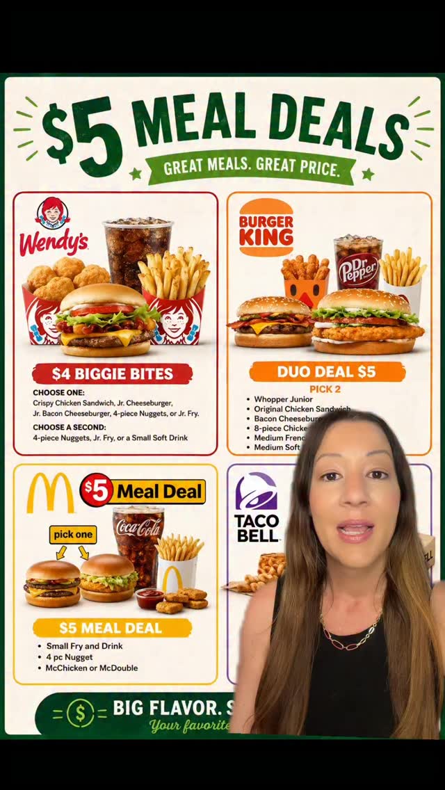 Latest coupons for Subway, McDonald's, and more