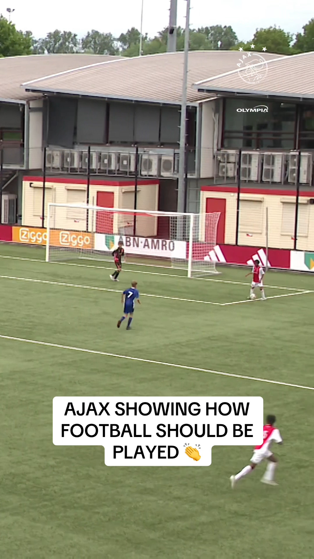 AFC Ajax u12: dribbling [vintage, circa 1992] Footage from the 2