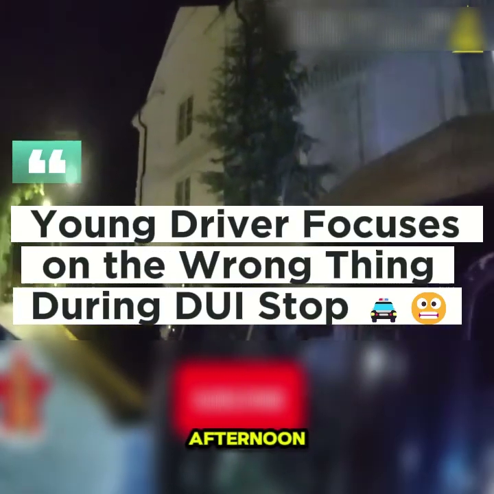 Young Driver Focuses on the Wrong Thing During DUI Stop 🚔😬 A late-night ...
