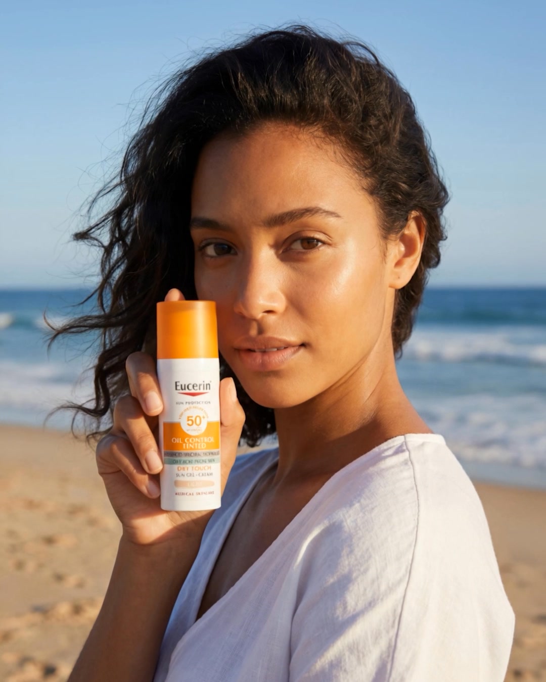 SPF that controls shine for up to 8 hours? Eucerin Sun Oil Control Tinted Gel-Cream SPF50+ — made for oily and acne-prone skin., 💸 Enjoy 30% Off on all Eucerin until May 31st, 2026 GMT+1, 🛒 Shop now
