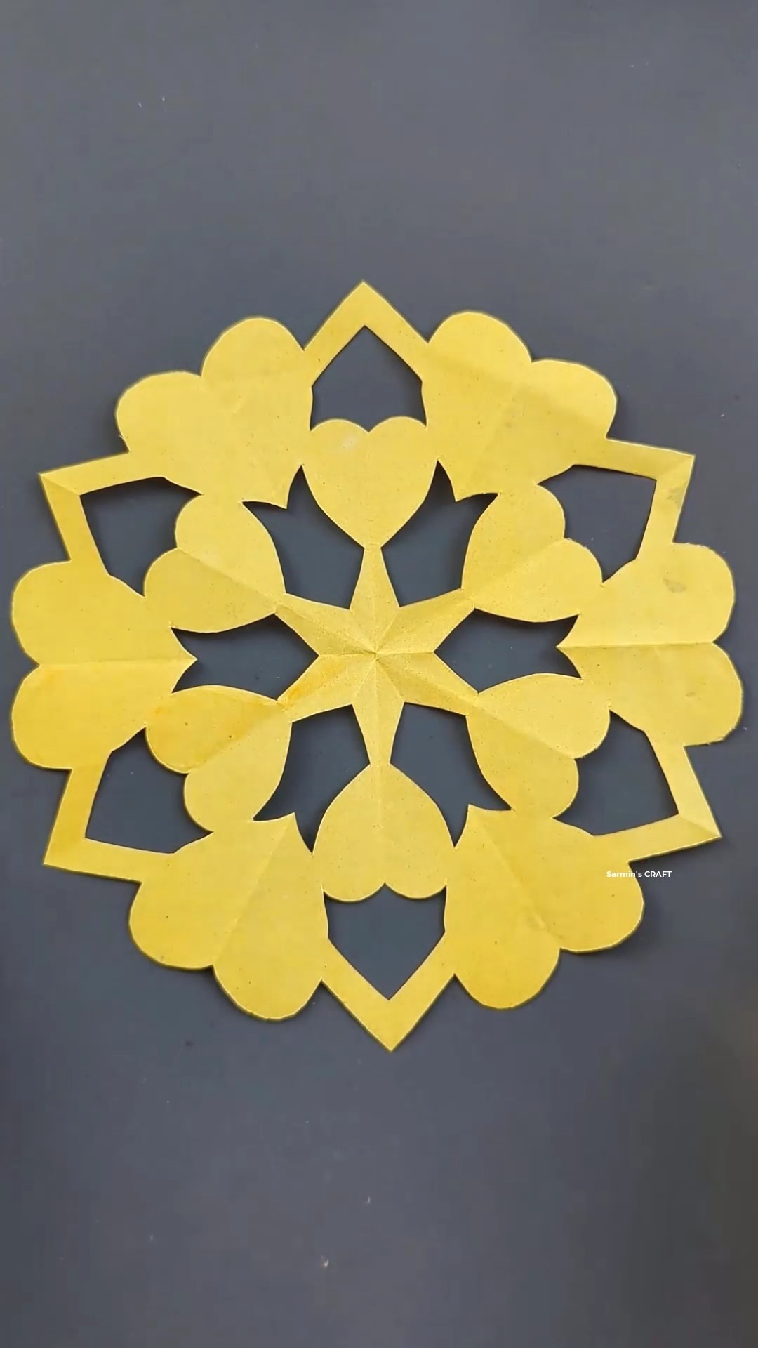 Diy Easy Paper Cutting Craft for Everyone 💛 #diycraft #papercraft # ...