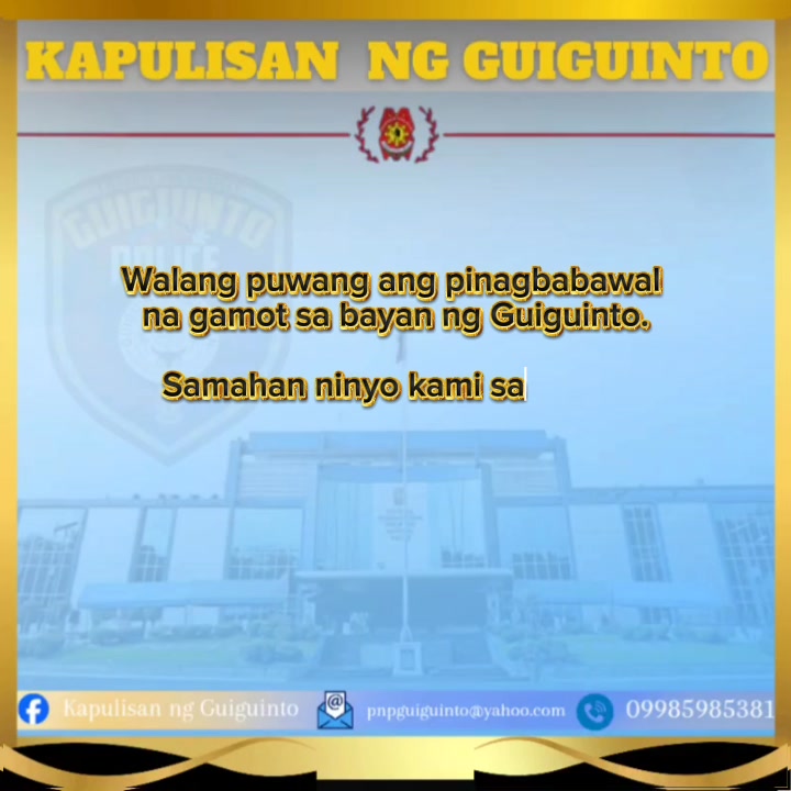 Kapulisan Ng Guiguinto Paalala mula sa inyong kapulisan: Iwasan ang ...