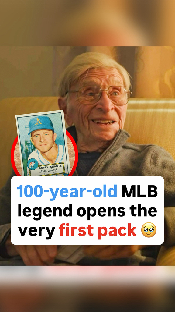 This is EVERYTHING 🥹 100-year-old Bobby Shantz won the AL MVP in