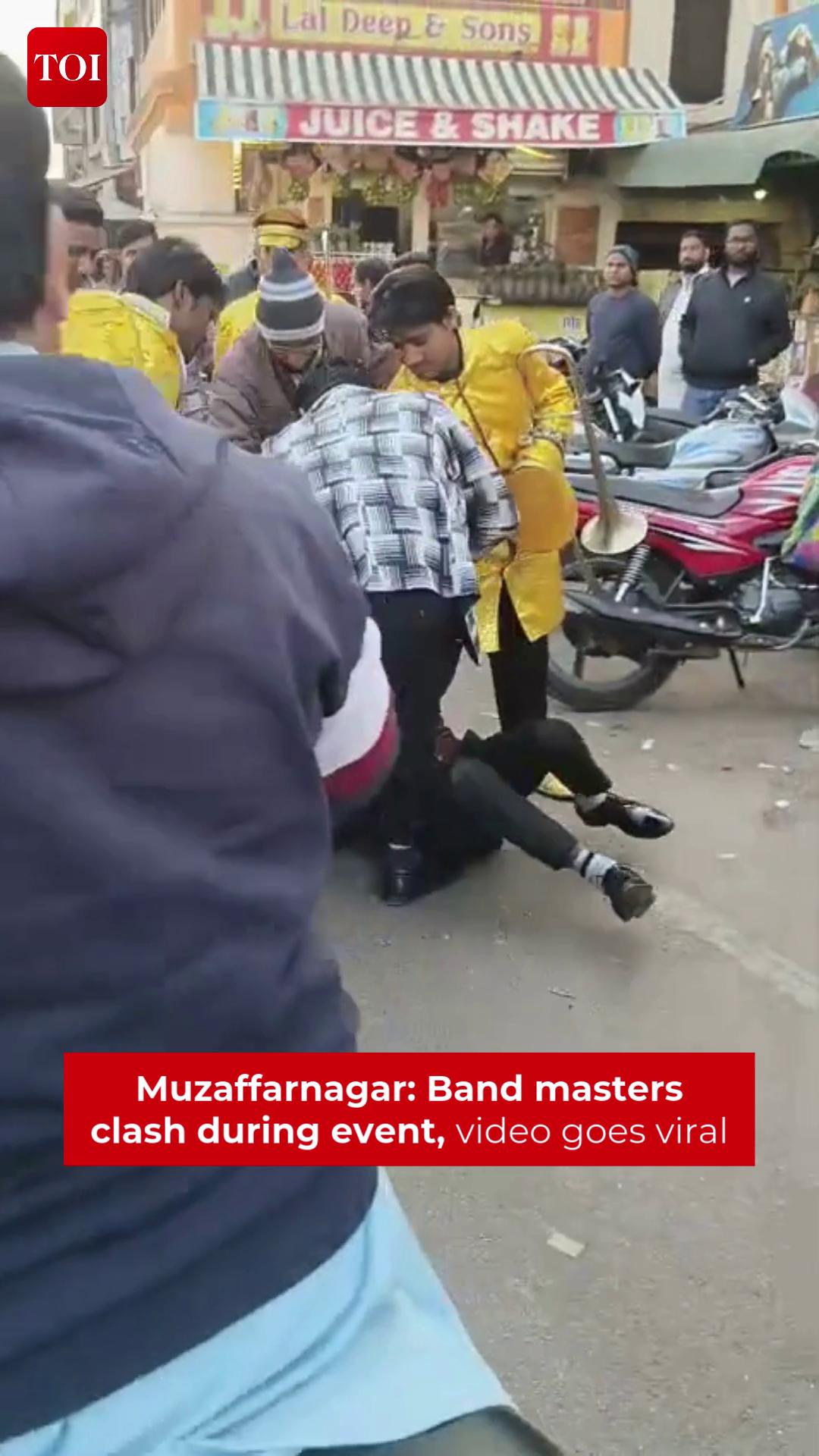 A video circulating on social media shows two band masters from a band ...