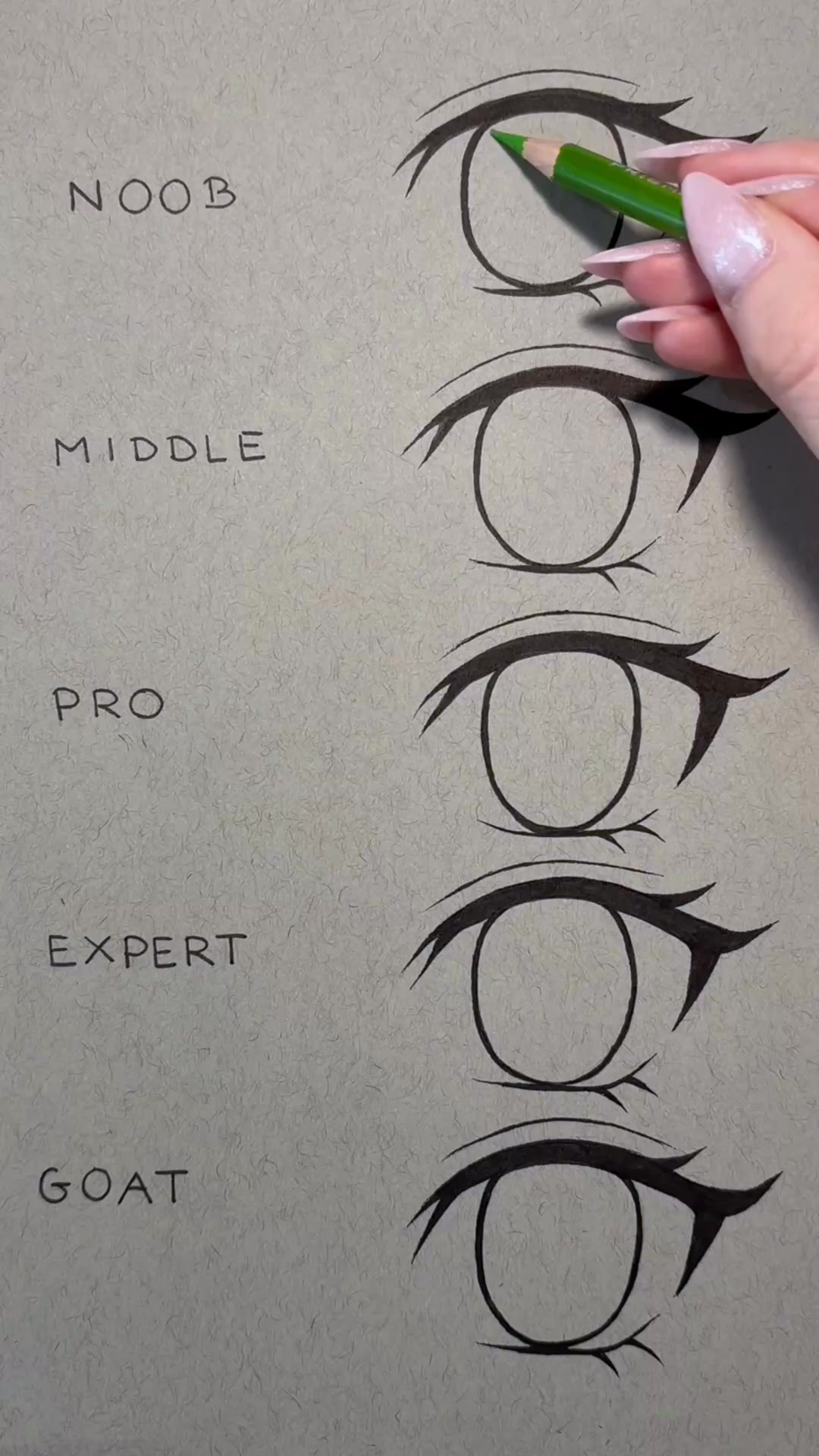 How to draw an eye on Different levels #howtodraw #drawingtutorial # ...