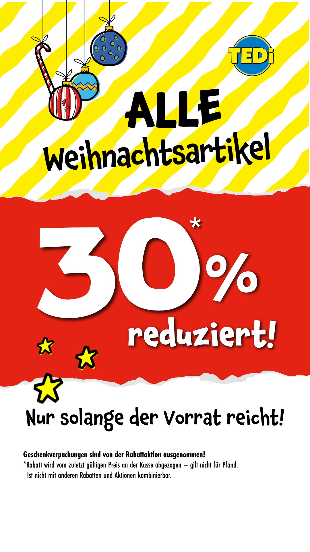 🎄✨ Weihnachtsfreude zum Sparpreis! ✨🎄, Jetzt alle Weihnachtsartikel 30 % reduziert – nur solange der Vorrat reicht! *Geschenkverpackungen sind bei dieser Aktion ausgenommen* 🎁 Schnell vorbeischauen