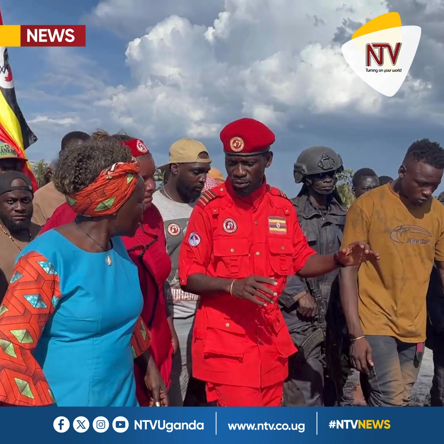 Robert Kyagulanyi, NUP presidential candidate, was forced to turn back ...