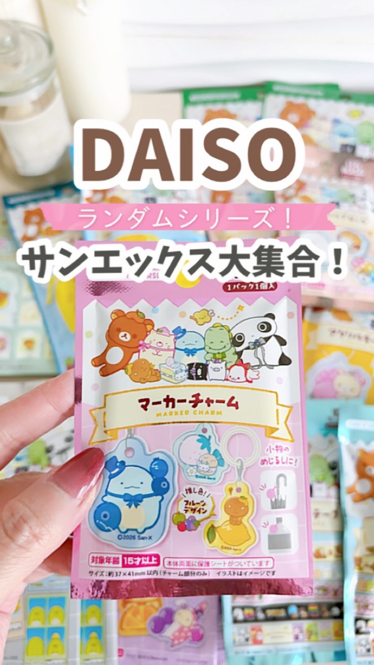 DAISO】 ランダムシリーズ♡サンエックス大集合！ サンエックスの