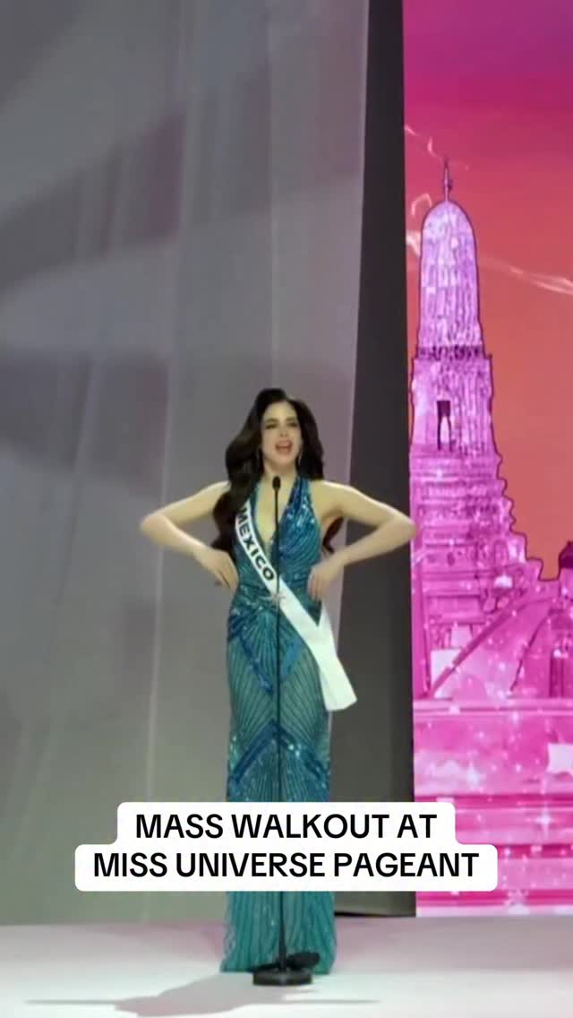 Contestants at the 2025 Miss Universe Pageant staged a mass walkout of ...