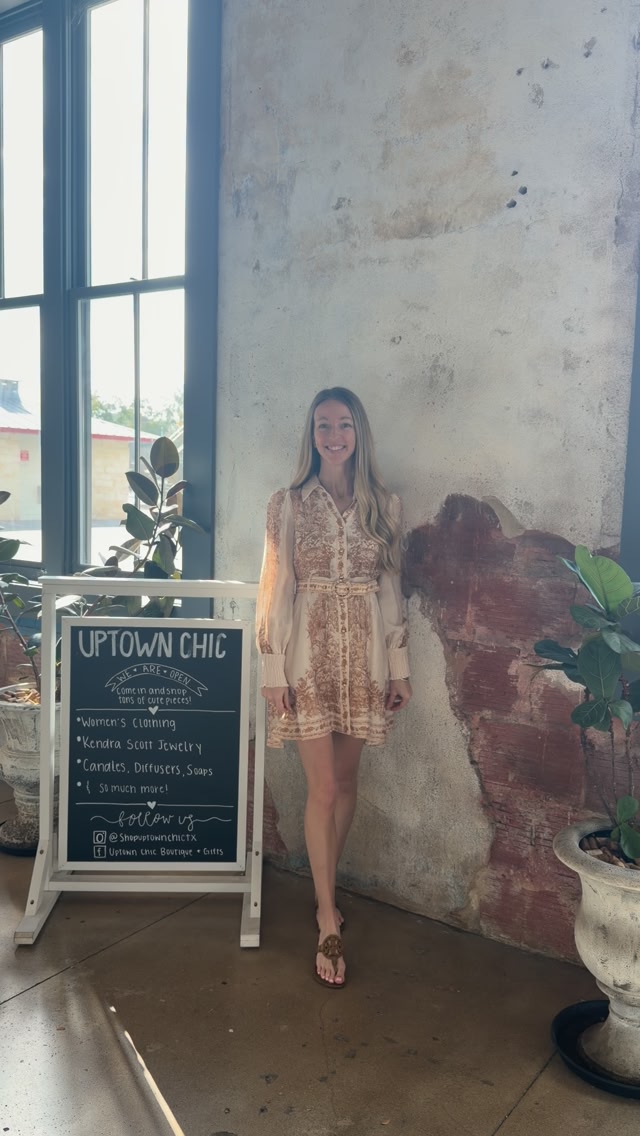 cute boutique dresses We’re loving these new that can be worn now & into the fall 🤎 Come treat yourself to something pretty!! 🤩, #dress #boerne #boutique #texasboutique #newarrivals | Uptown Chic & Gifts Chest Size:40 A Line V Neck swiss_dot vibrant prints Pink