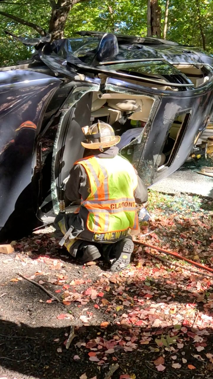 Rescue Co. 13 handles one trapped on Carpenter Station Rd. The patient ...