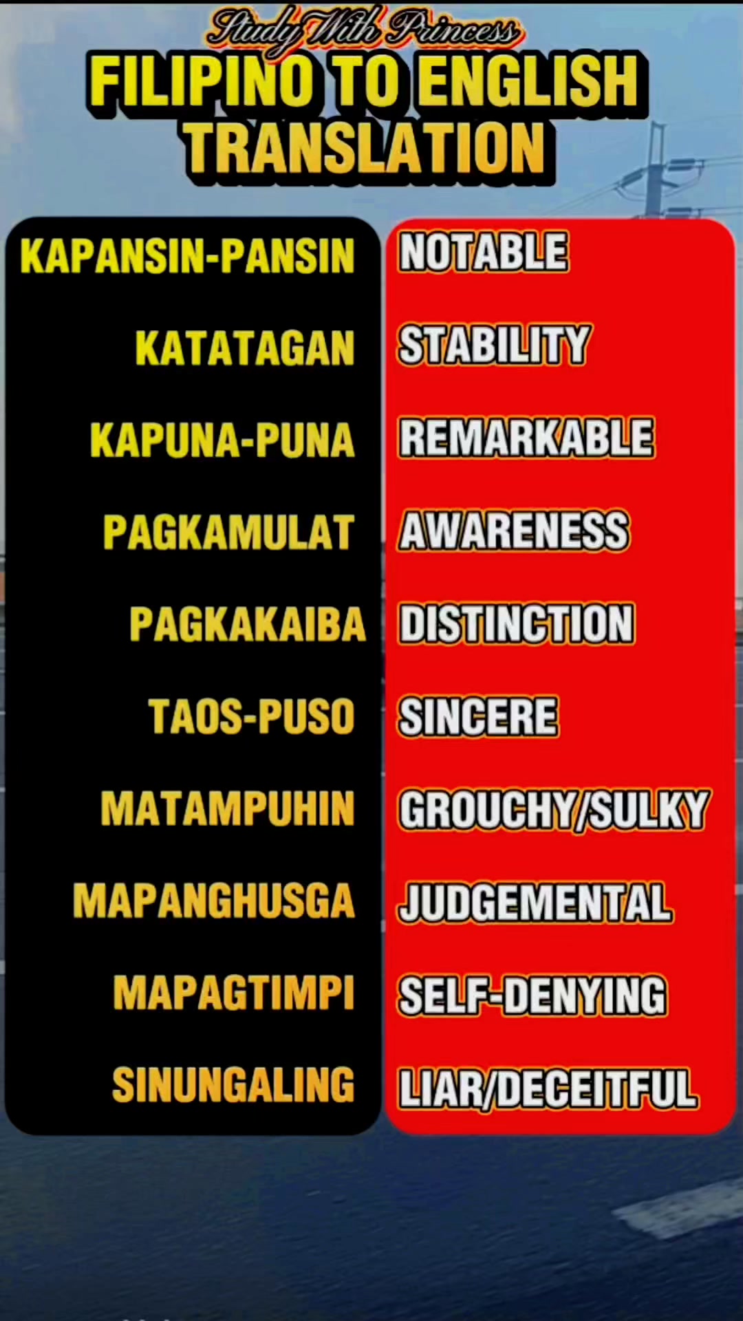 Let's Learn Filipino to English Translation # ...