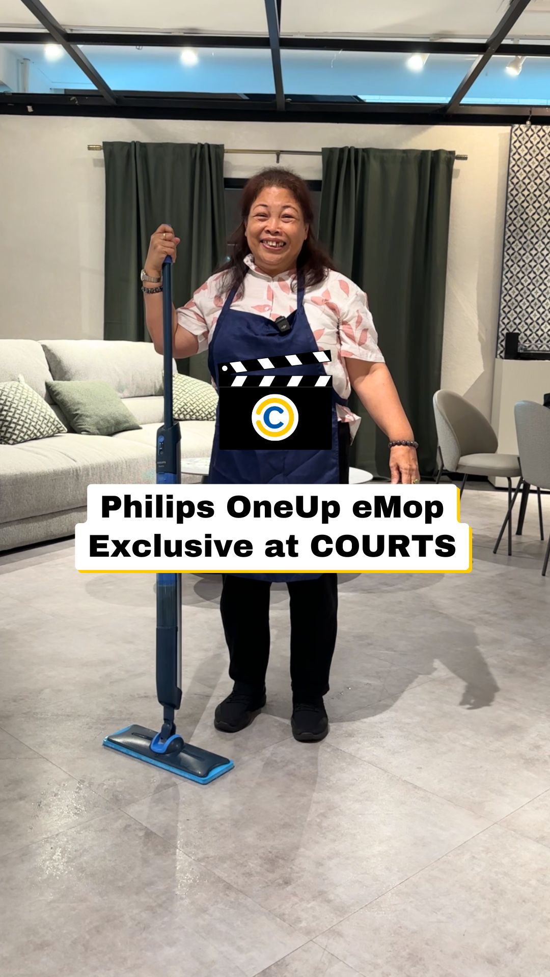 Aunty Rose say this mop really can fight! 🧽💦 With the Philips OneUp ...