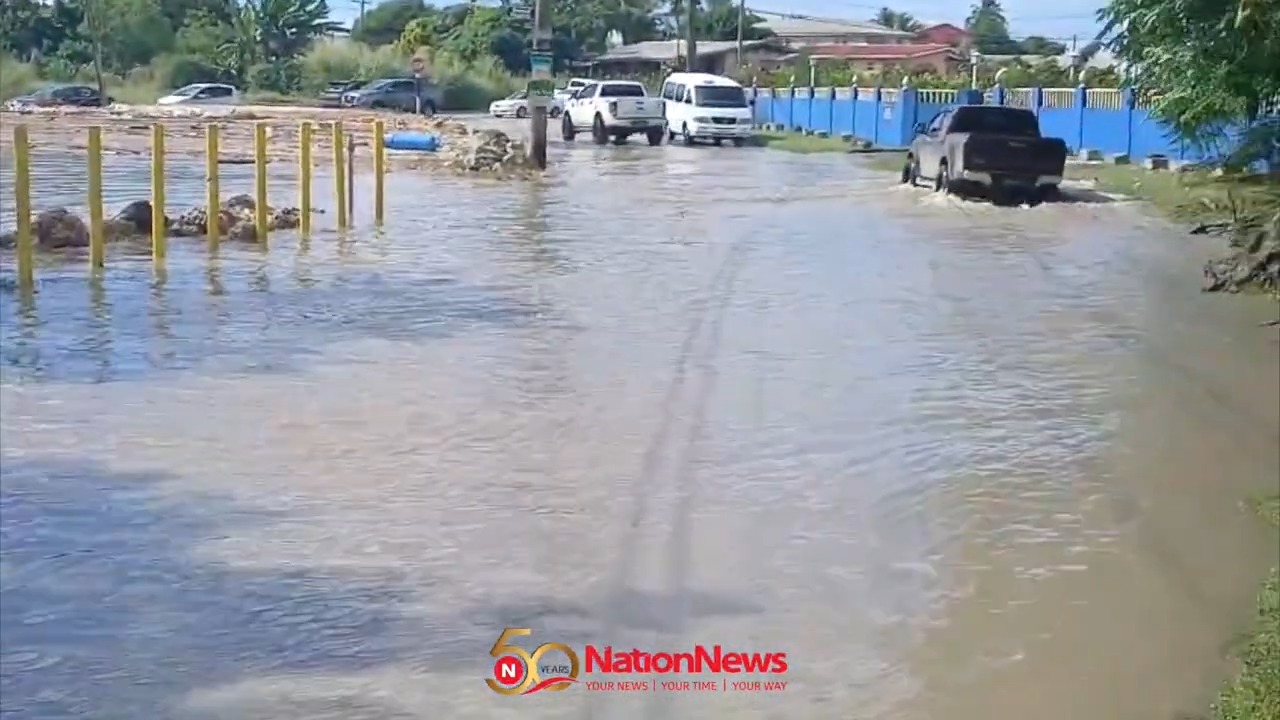 Heavy rainfall last night at Salters, St George, caused flooding in the ...