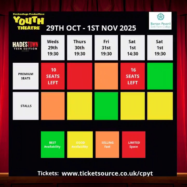 Here is our latest update on ticket availability for HADESTOWN TEEN ...