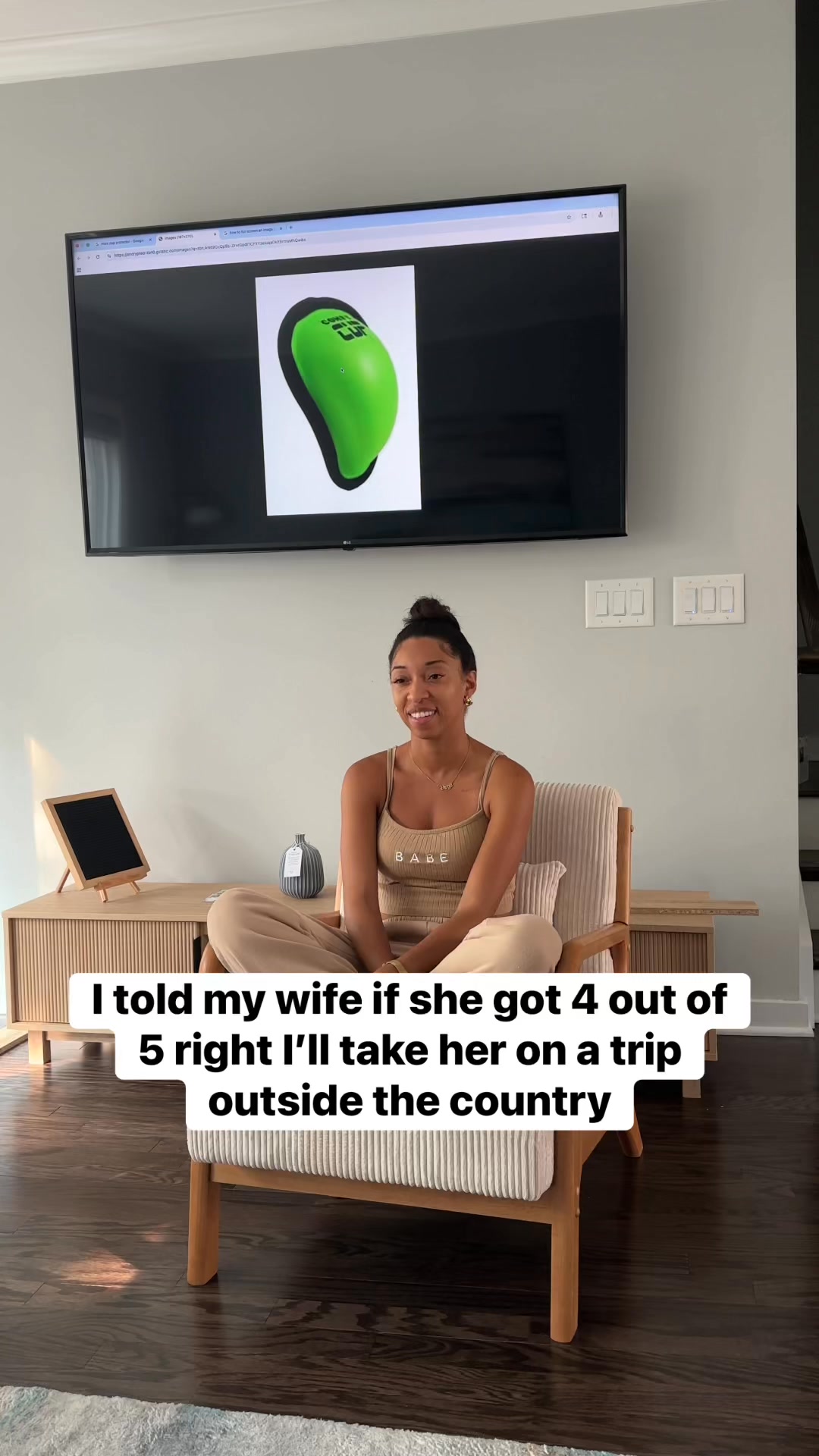 I told my wife if she WON I’d take her on trip out the country | Chan ...