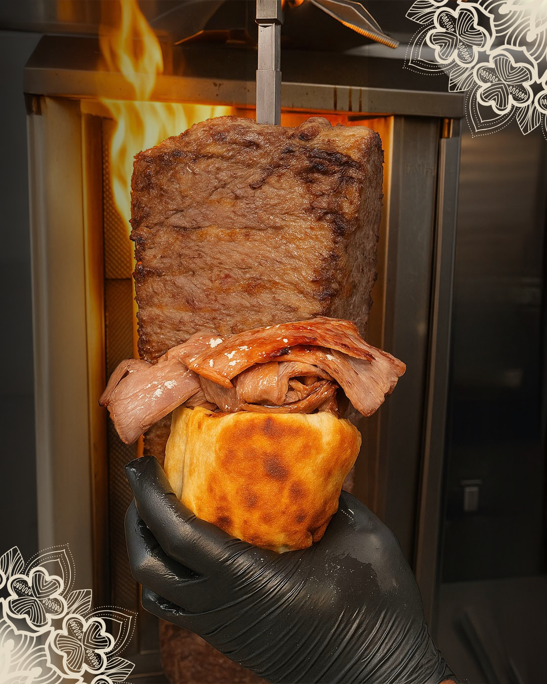 🔥 Juicy lamb & veal, slow-roasted to perfection, wrapped in warm bread ...