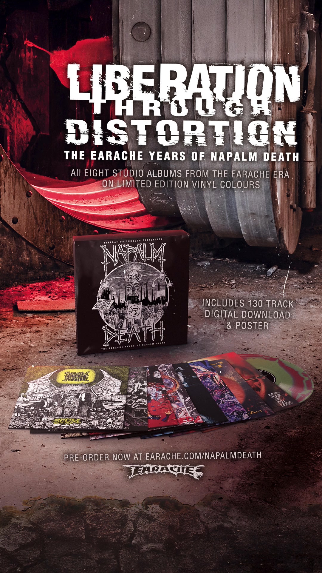 It's time! Pre-order the Napalm Death 8LP box set 'LIBERATION