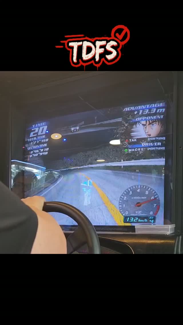 My first time playing INITIAL D The Arcade! 😄👍 Super fun—wish it