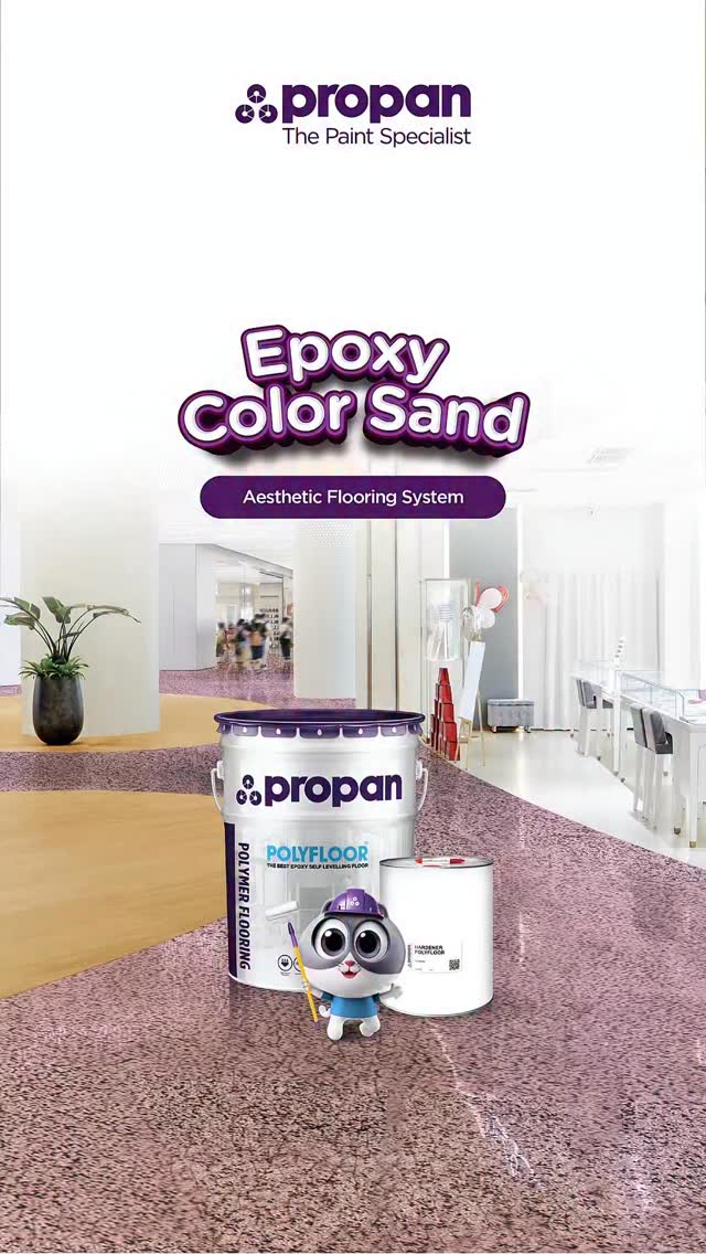 Epoxy Color Sand bikin permukaan lebih kuat, aesthetic, dan tahan gores ...