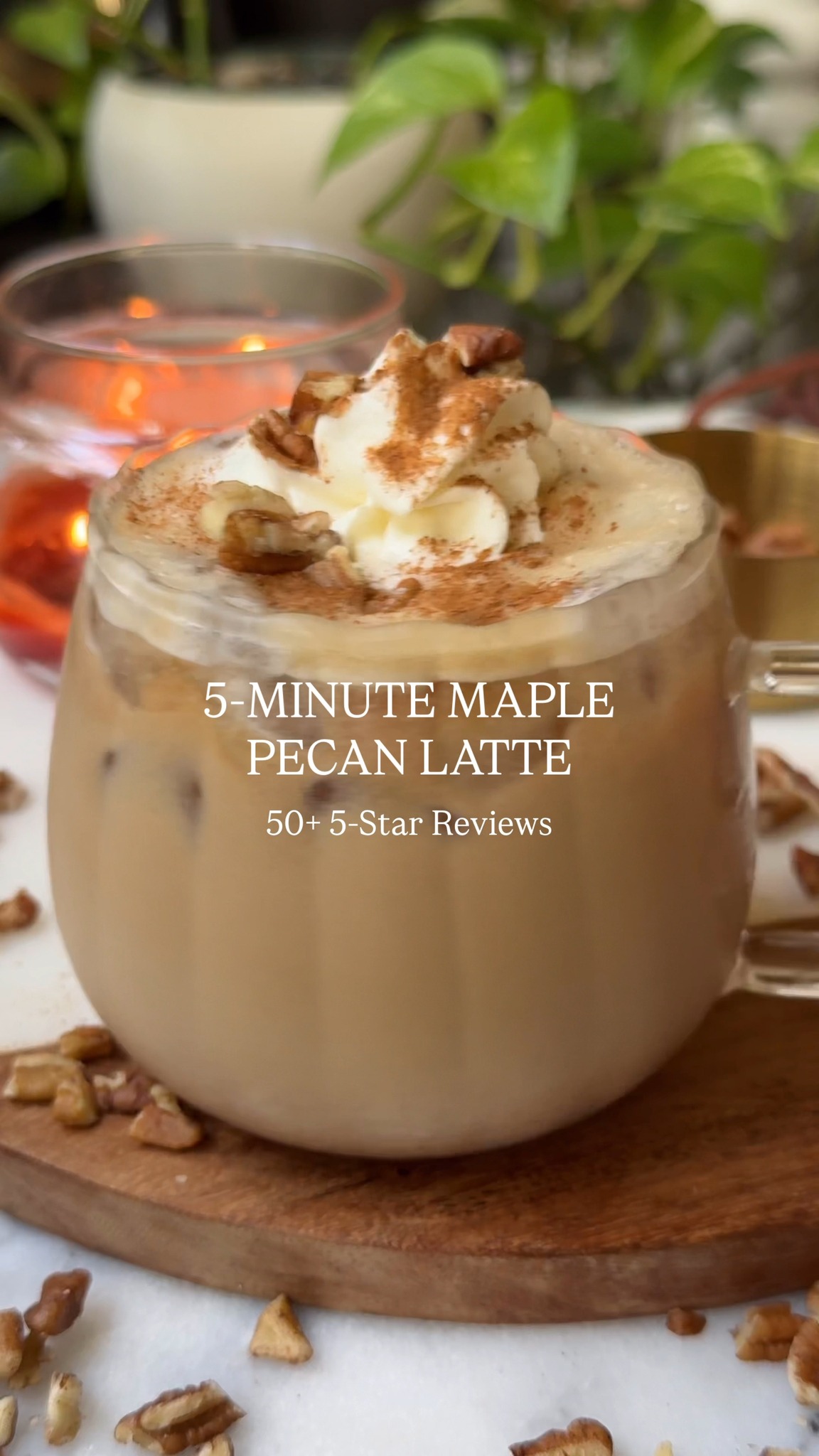 MAPLE PECAN LATTE 🍂 Think creamy pecan pie goodness in your morning ...