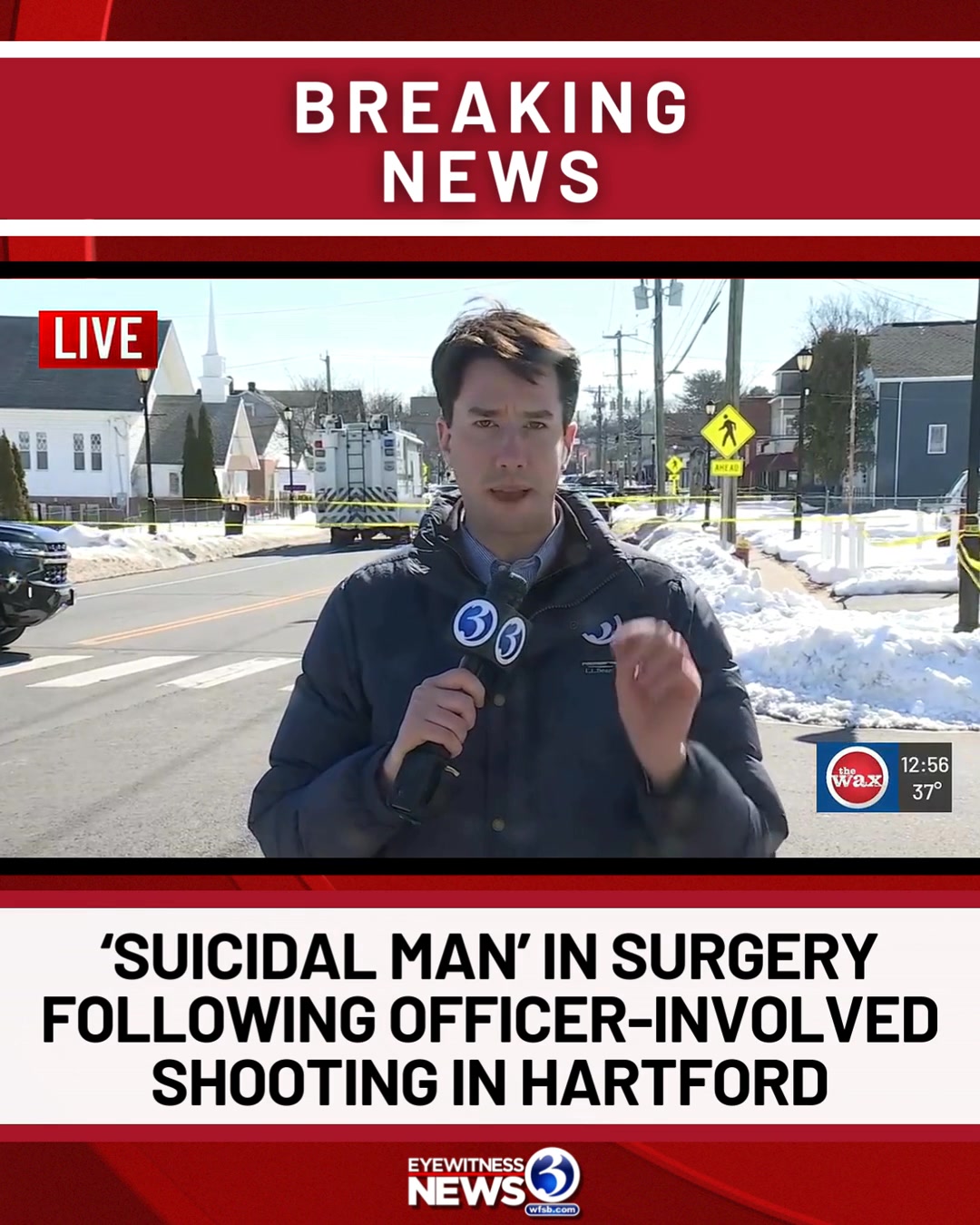 #BREAKING UPDATE: #Hartford police say an officer shot a 'suicidal man ...