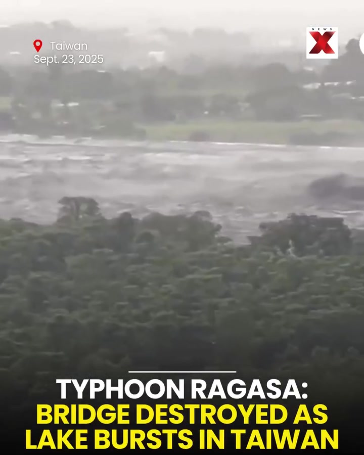Dramatic scenes from Taiwan as Super #typhoonragasa unleashes its fury ...