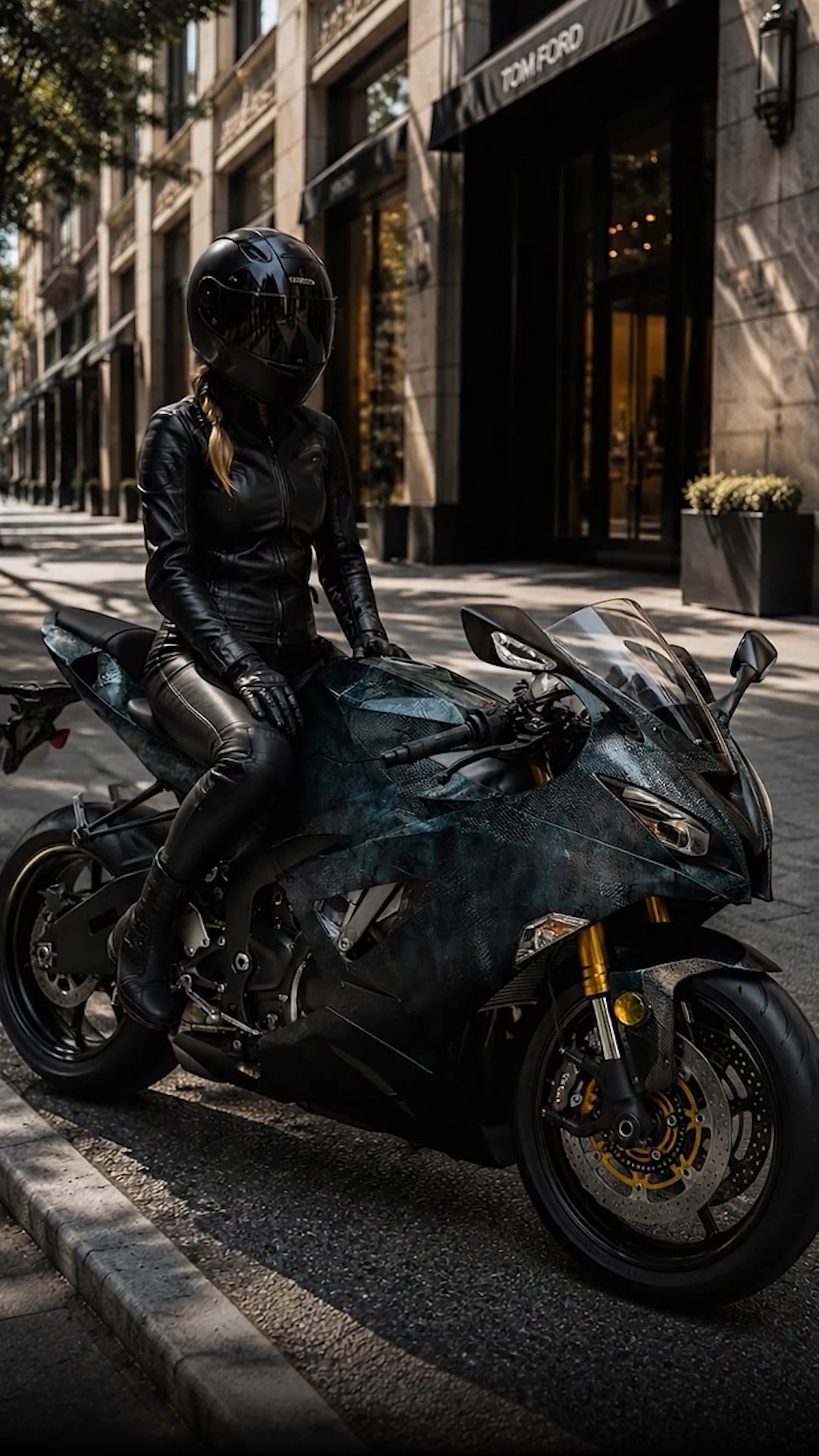 フローズン Sometimes less says more. 🖤 This Kawasaki ZX-6R features our dark
