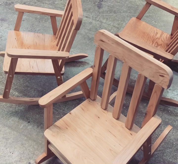 Rocking out at The Amana Furniture Shop. 😎 Check out these super cute ...