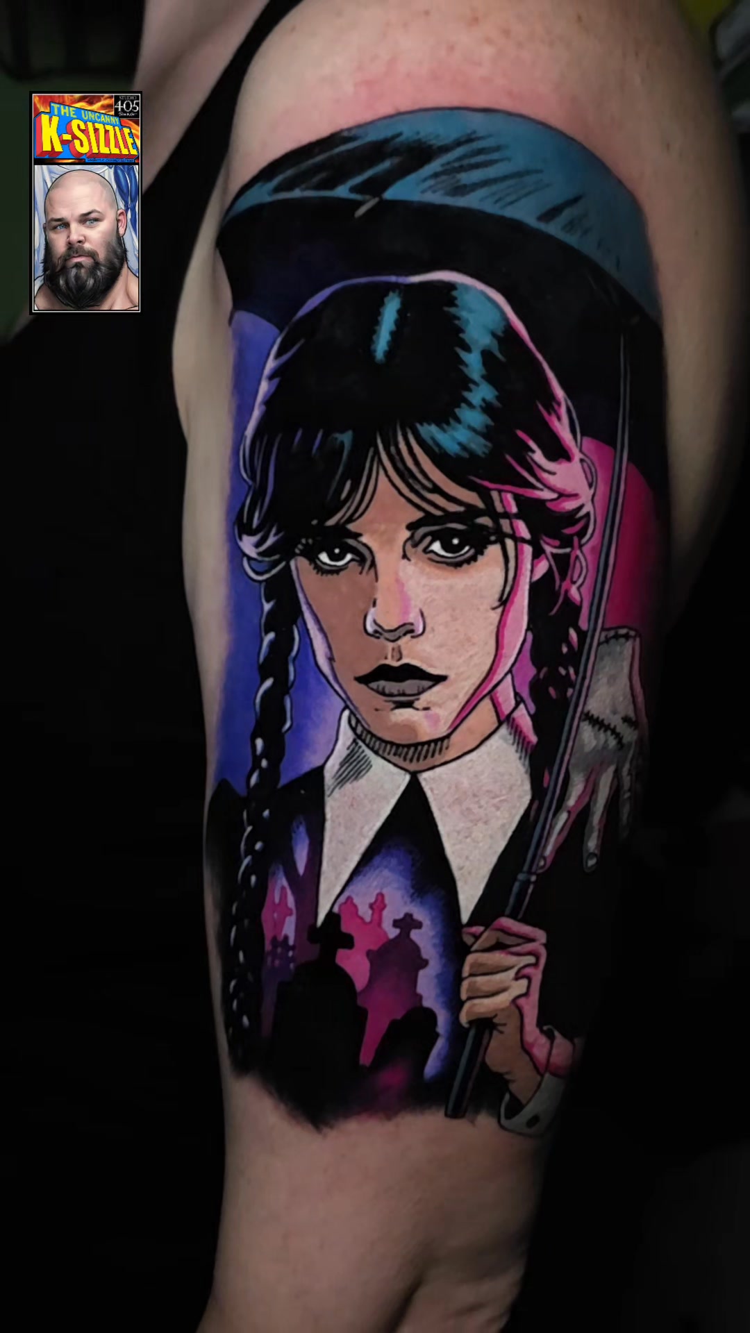 Not sure this is the Wednesday tattoo that they envisioned.
