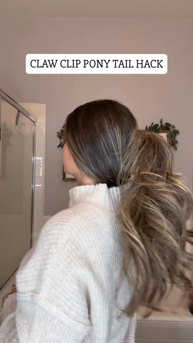 the best voluminous pony hack 😍🙌🏻 follow @heygabbylawson for more easy ...