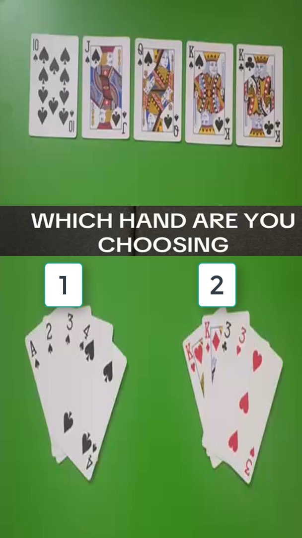 🧩🌀 The Layout: 10♠ – J♠ – Q♠ – K♠ – K♣ A board that instantly looks ...