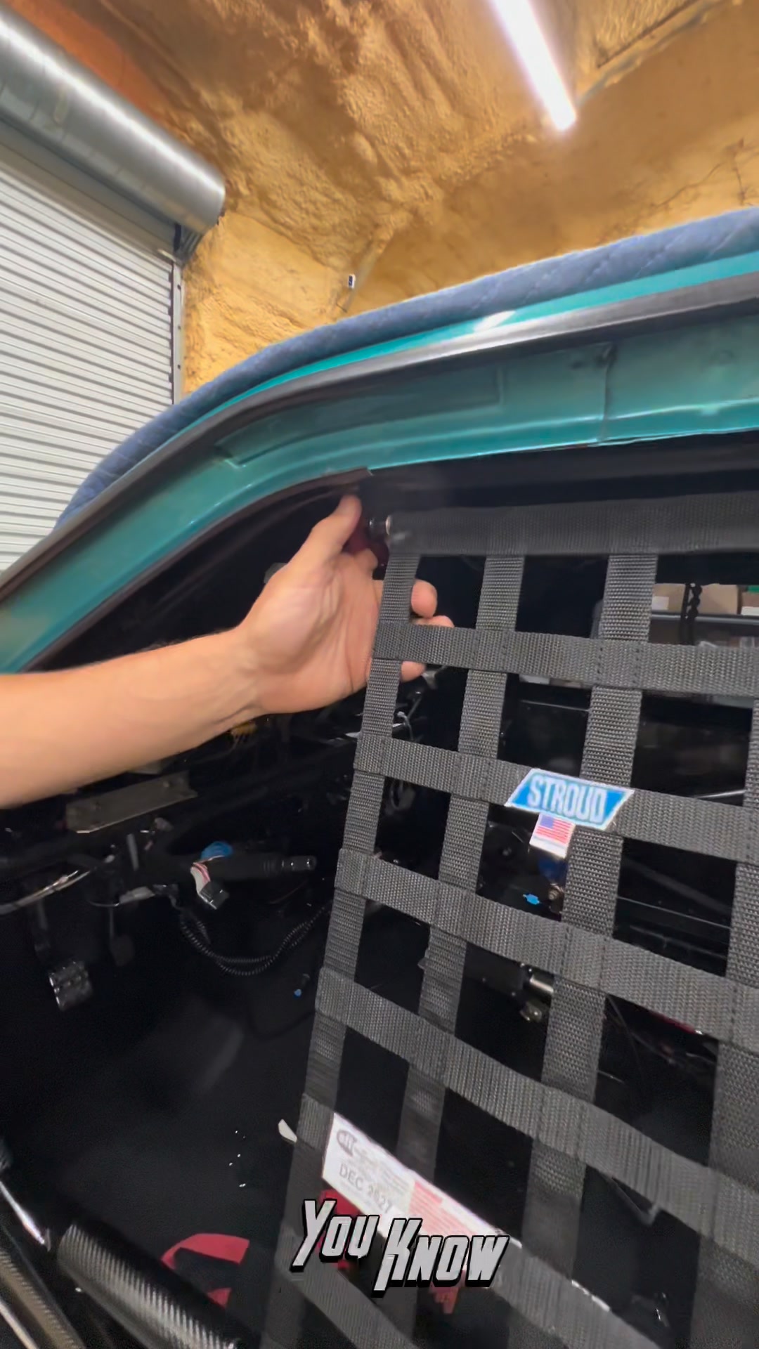 New window net installed on the shop car! The easiest window net you ...