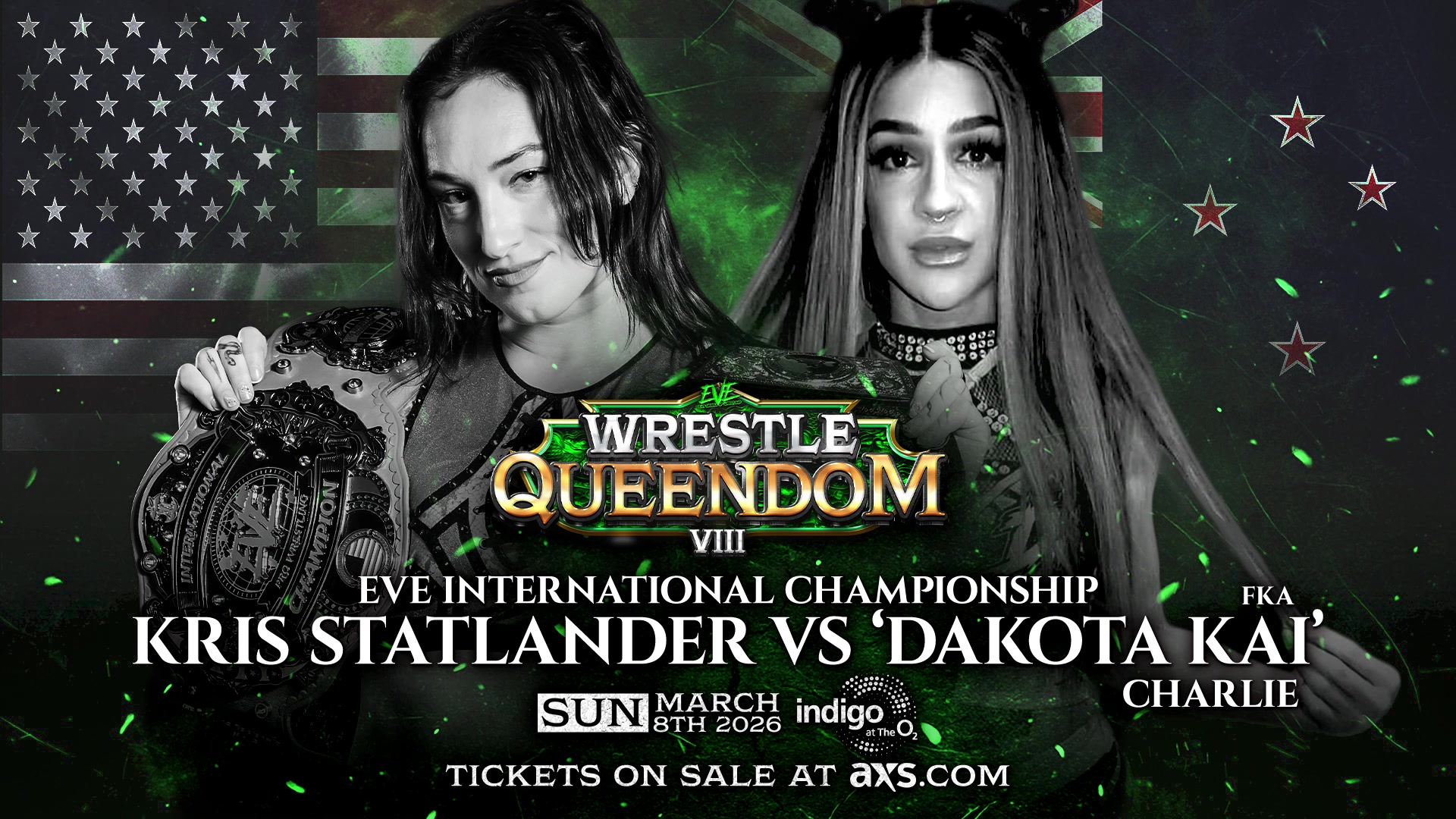 The former DAKOTA KAI, Charlie, returns to the wrestling world at EVE ...