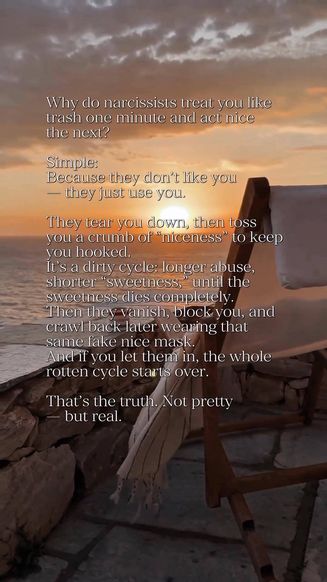 Why narcissists switch between abuse and fake kindness to keep you ...