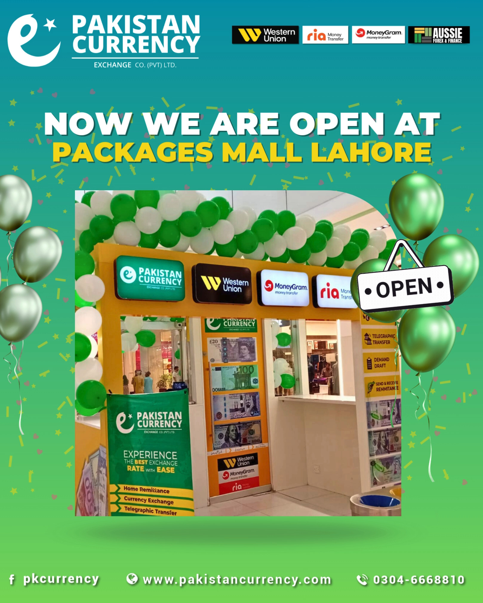 📍 Pakistan Currency Exchange Now Open at Packages Mall Lahore We are ...